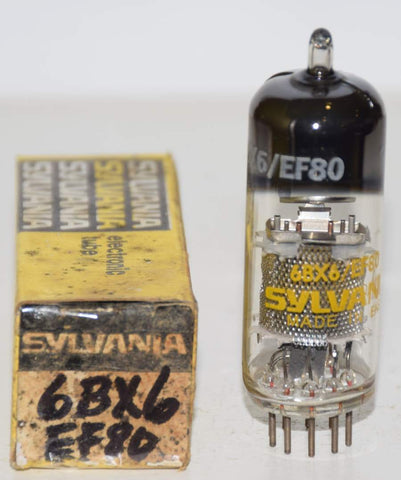 EF80=6BX6 Sylvania Made in England unknown maker NOS 1970's (19.5ma)