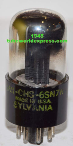 (slightly microphonic) JAN-CHS-6SN7W Sylvania
