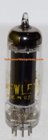 6AQ5A Hewlett Packard by Sylvania black plate like new 1960's (42.6ma)