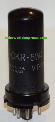 5W4=VT-97 Ken Rad metal can like new 1940's (52/40 and 52/40)