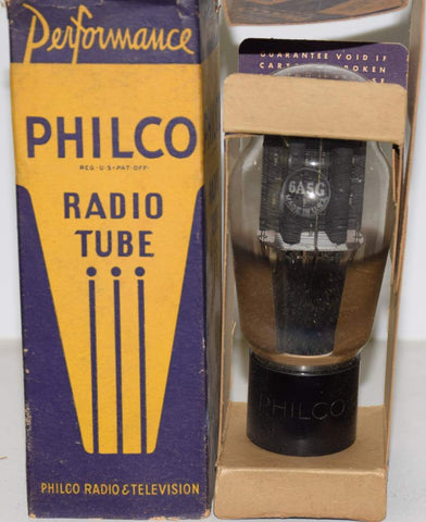 6A5G Sylvania rebranded Philco engraved base NOS 1930's (79ma)