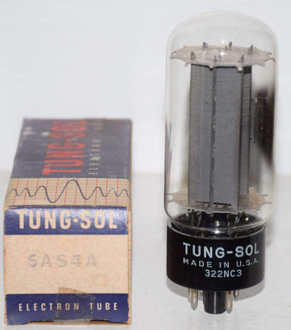 5AS4A GE branded Tungsol gray plates D getter NOS 1960 era (60/40 and 60/40)