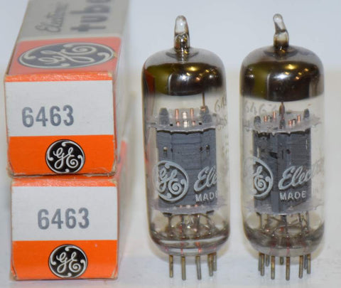 (!!!) (BEST PAIR #3) 6463 GE NOS 1965 (14.5/12.8ma and 13.5/13.7ma)