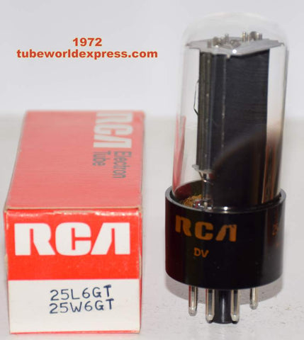 25L6GT RCA NOS 1974 slightly tilted glass (95/60)