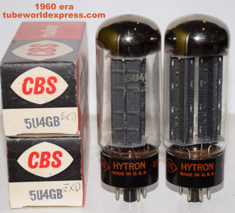 (!!!!!) (Recommended Pair) 5U4GB HYTRON NOS 1960