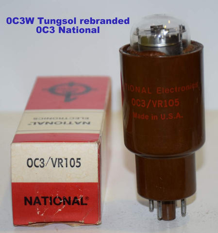 0C3W Tungsol rebranded 0C3 National NOS (2 in stock) (argon)