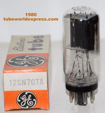 12SN7GTA RCA coin-base branded GE NOS 1980 (12.2/12.2ma) 1-2% section balance