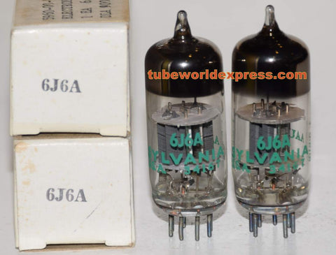 (!!!) (Recommended Pair) 6J6A Sylvania NOS