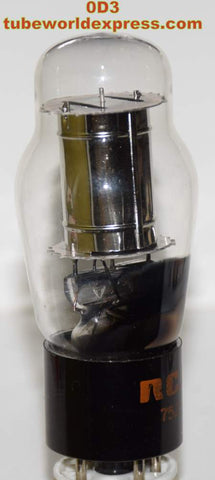 0D3 RCA low hours/tests like new 1975 slightly tilted glass - rattle inside base (argon)