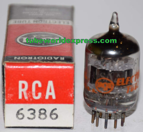 (!!!) (Best Single) 6386 GE branded RCA NOS 1968 (10.2/10.8ma) (sold out)