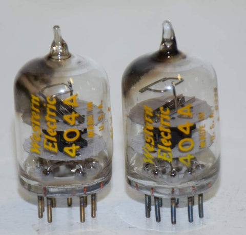 (!) (Pair) 404A Western Electric used/good 1963-1966 (17.0ma and 17.2ma)