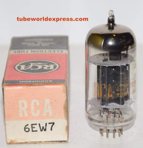 6EW7 RCA BIG BOTTLE black plates NOS 1961 era (5.4/42ma)