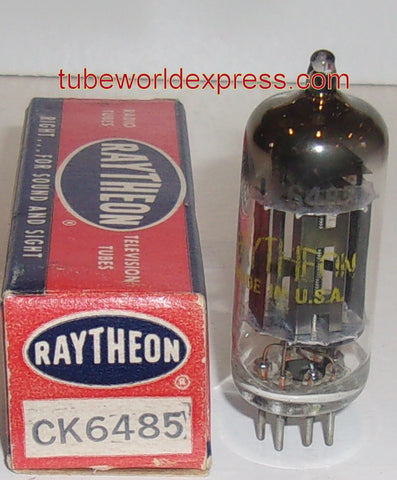 6485=6AH6 Raytheon NOS 1950's pin #3 shorter than other pins
