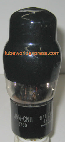 6Y6G National Union coated glass used/good/75% 1952 (46ma) tested on amplitrex