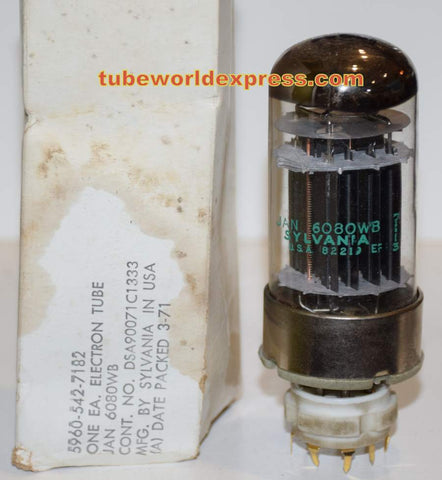 (!!) JAN-6080WB Sylvania NOS 1971 (100/135ma)