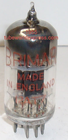 (slightly microphonic tube) 12AT7 Brimar UK black plates