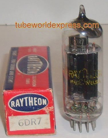 6DR7 Raytheon black plates NOS around 1960 (1.2ma/40ma)