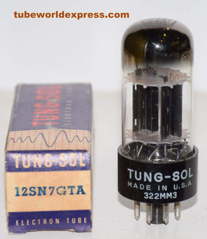 (!!) 12SN7GTA Tungsol tall bottle NOS 1960 era (7.0/8.0ma)