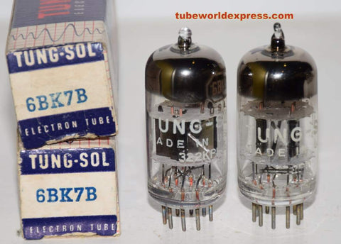 (!!!) (Recommended Pair) 6BK7B Tungsol black plates NOS
