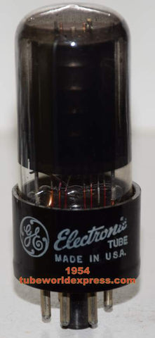 (!!) (Recommended Single) 6V6GT GE coated glass NOS 1954 (48ma)
