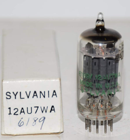 (!!!) (Best Single) 12AU7WA=6189 Sylvania NOS 1960's (10/10ma) 1-2% section balance