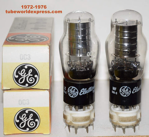 (!!) 0C3 Sylvania branded GE NOS 1972-1976 (1 Pair)