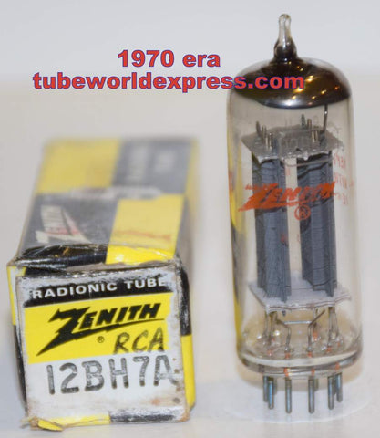 (!!!) 12BH7A RCA branded Zenith NOS 1970 era (10/13.2ma)