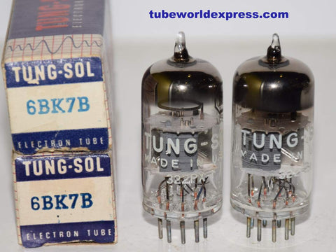 (!!!) (Recommended Pair) 6BK7B Tungsol gray plates NOS
