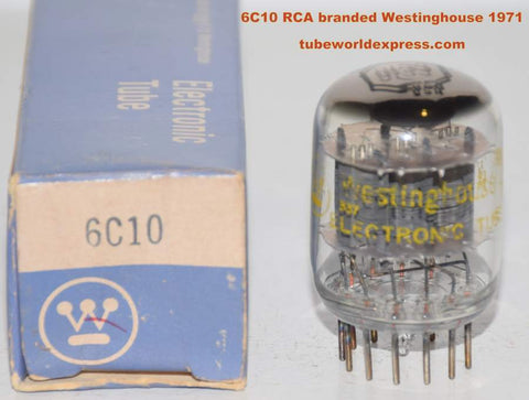 (!!!!) (Best Single #3) 6C10 RCA branded Westinghouse NOS 1971 (Ampeg / Fender) (1.0ma/2.1ma/1.6ma) (2nd Strongest Single)