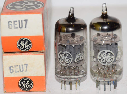 (!!) (Recommended Pair) 6EU7 GE NOS 1970-1978 (44-48/32 and 43-48/32)