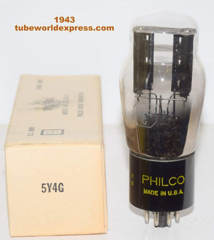 5Y4G Philco by Sylvania NOS 1943 (54/40 and 57/40)