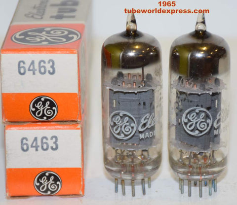 (!!!) (Best Pair #2) 6463 GE NOS 1965 (15.0/16.4ma and 15.6/15.8ma) (same pinout as 6350)