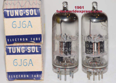 (!!) (Best Pair) 6J6A Tungsol NOS