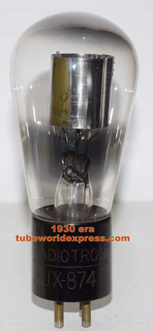 UX-874 Radiotron Balloon tests like new 1930 era