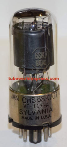 6SK7GT Sylvania used/good 1940's (7.3ma)