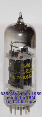 6350 Sylvania made for IBM black plates