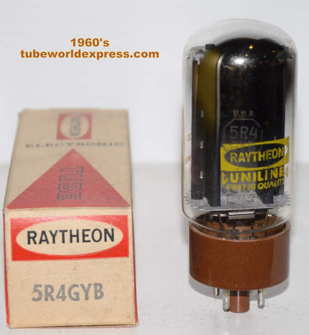 (!!) 5R4GYB RCA rebranded Raytheon NOS 1960's (50/40 and 53/40)