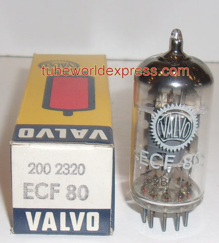 (!!) (Good Value Single) ECF80 VALVO FRANCE (La Radiotechnique) NOS 1962