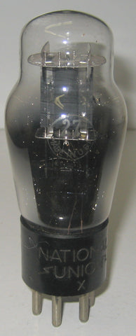 27 National Union engraved base used/good 1930's (4.4ma)