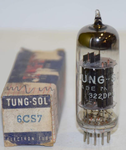 6CS7 GE branded Tungsol NOS 1961 era (21/11ma)