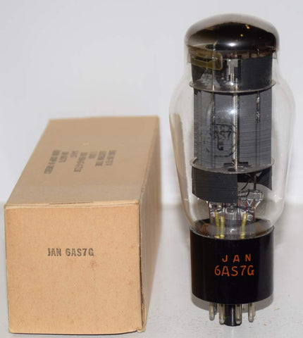 (!!!!) (Recommended Single) JAN-6AS7G RCA gray plates NOS 1967 (70ma/90ma)