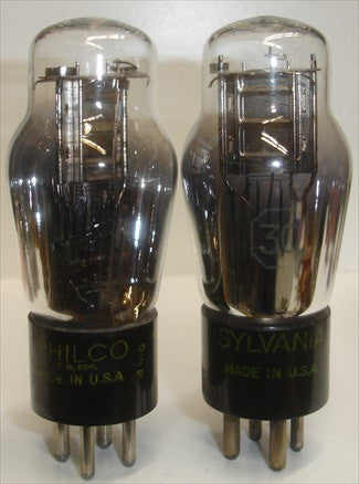 (!!) (Recommended Pair) 30 Sylvania like new - same plates - different shape top mica (2.7ma and 2.9ma)
