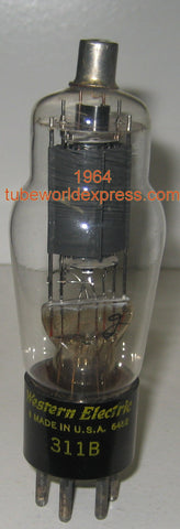311B Western Electric used/strong, faded getter 1964 (35.5ma)