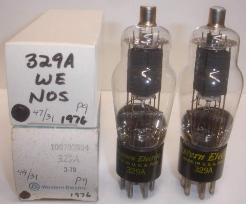329A Western Electric NOS 1976 (1 Pair: 34ma and 37ma)