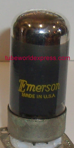 35Y4 Emerson by Sylvania used/good, 2 stress cracks in base, base is intact (sold)