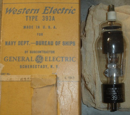 (!) (Best Single) 393A GE made for WE NOS 1940's original box, strong output (64/40)