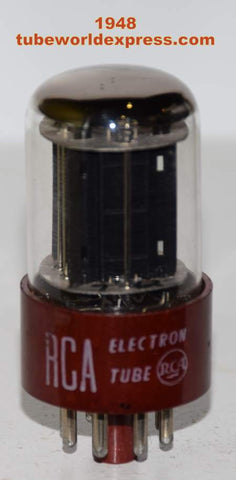 5691 RCA Red Base Black Plates used 1948 (2.2/2.4ma) (Gm=62% and 75%)