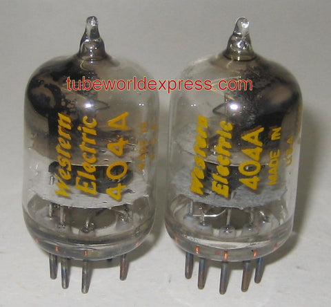 (!) (#2 404A Pair) 404A Western Electric used/tests like new 1965-1970 (23.0ma and 23.8ma)