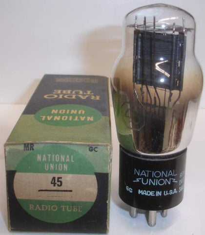 (!) (BEST VALUE SINGLE) 45 National Union ST-14 NOS printed base 1940's (25ma)