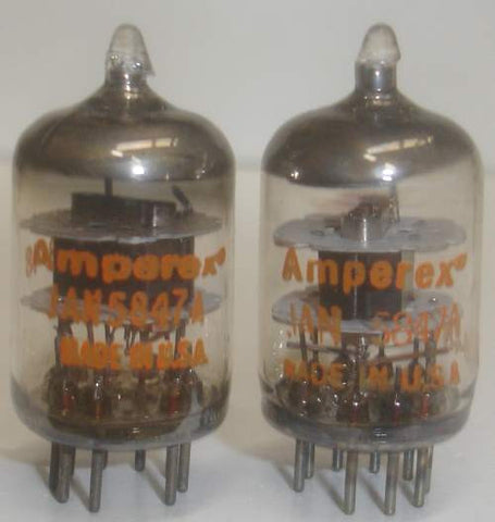 JAN-5847A=404A Amperex USA like new 1988 (1 pair)